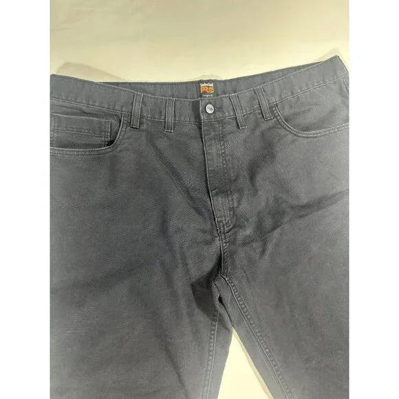 Timberland Pro A1VA9 - 8 series Flex Canvas Work Pant, Jet Black Size 44X32 - Picture 2 of 5